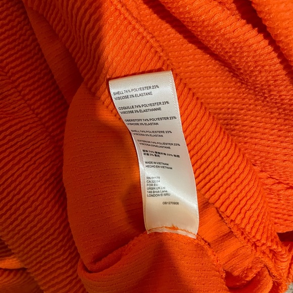 Anthropologie Maeve Orange Textured Off Shoulder Top - Picture 4 of 5